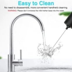 Handheld Milk Frother, Electric Milk Blender Froth Machine, Stirred Beverage Blender For Latte, Cappuccino, Hot Chocolate, Drinks, High Speed 14000 RPM (battery Not Included, With Stand) -Small Appliances Store 97905226 4