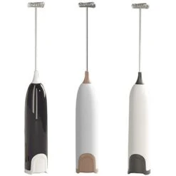 Electric Blender Whisk Kitchen Food Stirrer Coffee Cappuccino Creamer Whisk Mixer -white Black 8 Electric Blender Whisk Kitchen Food Stirrer Coffee Cappuccino Creamer Whisk Mixer -white Black -Small Appliances Store 98092192 4