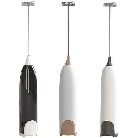 Electric Blender Whisk Kitchen Food Stirrer Coffee Cappuccino Creamer Whisk Mixer -white Black 4 Electric Blender Whisk Kitchen Food Stirrer Coffee Cappuccino Creamer Whisk Mixer -white Black - Image 4