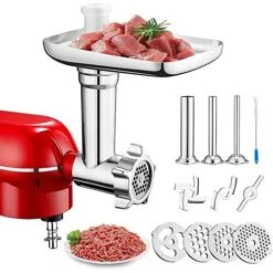 Metal Food Grinder Attachment For PHisinic & Blender Meat Grinder Accessories Sausage Filler