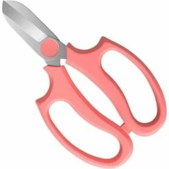 Floral Shears, Premium Steel Garden Pruning Shears Floral Fruits Leaf Scissors Hand Pruner Snip Trimming Tool For Gardening Flower Arrangement, Pink