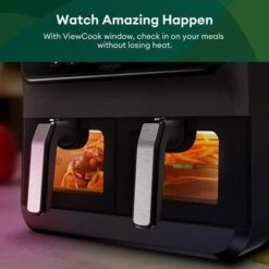 CHEFREE Dual Air Fryer, 2-Basket With ViewCook Window, 8-in-1 Smart Programmes & SNYC Finish, 8L, Health Oil Free Fryer And Grill, Saving Energy- AFW20 -Small Appliances Store 98597366 3
