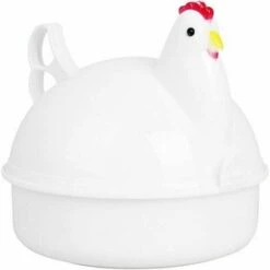 Electric Egg Cooker Microwave Chicken Shape 4 Microwave Eggs Steamer -Small Appliances Store 98627354 3