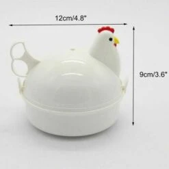 Electric Egg Cooker Microwave Chicken Shape 4 Microwave Eggs Steamer -Small Appliances Store 98627354 4