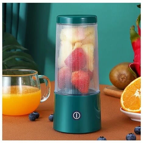 Portable Juicer Mini Household Juice Cup USB Fruit Machine 8585190mm Green Four Leaf Knife 2 Portable Juicer Mini Household Juice Cup USB Fruit Machine 8585190mm Green Four Leaf Knife - Image 2