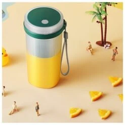 Juice Cup Juice Cup Small Portable Household Fruit Machine Dark Green Juicer 6 Leaves -Small Appliances Store 98630756 3