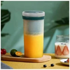 Juice Cup Juice Cup Small Portable Household Fruit Machine Dark Green Juicer 6 Leaves -Small Appliances Store 98630756 5