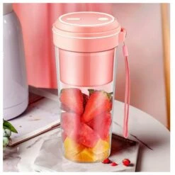 Fruit Juicing Cup Home Rechargeable Mini Petit Portable Juicer Rose 7 Fruit Juicing Cup Home Rechargeable Mini Petit Portable Juicer Rose -Small Appliances Store 98631002 3