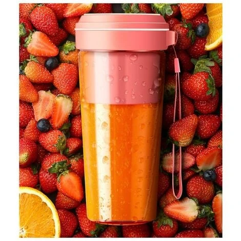 Fruit Juicing Cup Home Rechargeable Mini Petit Portable Juicer Rose 4 Fruit Juicing Cup Home Rechargeable Mini Petit Portable Juicer Rose - Image 4