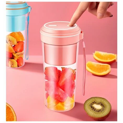 Fruit Juicing Cup Home Rechargeable Mini Petit Portable Juicer Rose 5 Fruit Juicing Cup Home Rechargeable Mini Petit Portable Juicer Rose - Image 5