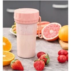 Juicing Cup Portable Juicer USB Charging Household Small Juicer Powder 6 Leaf Knife -Small Appliances Store 98631237 4