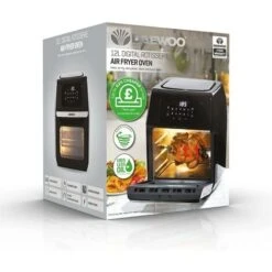 Daewoo 12L Digital Rotisserie Air Fryer Oven 1800W Black SDA1551GE -Small Appliances Store 98796050 5