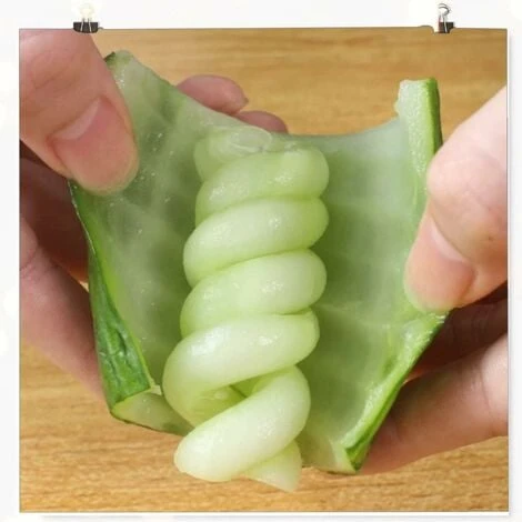 Vegetable Spiral Cutter - 4 PCS Manual Fruit Spiralizer, Stainless Steel Spiral Carving Tool Screw Cutter For Potato, Carrot, Cucumber 4 Vegetable Spiral Cutter - 4 PCS Manual Fruit Spiralizer, Stainless Steel Spiral Carving Tool Screw Cutter For Potato, Carrot, Cucumber - Image 4