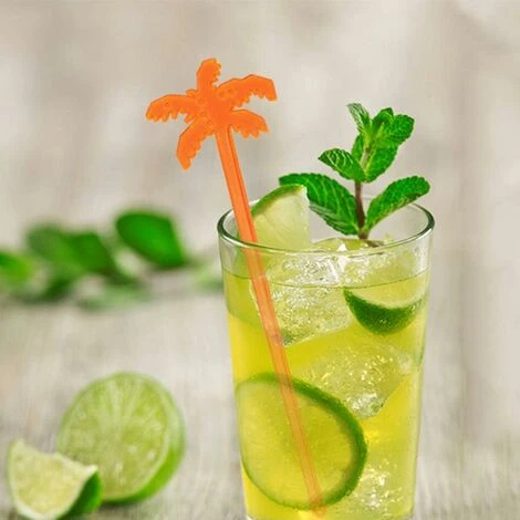 Plastic Drink Stirrers Tropical Palm Cocktail Stirrers Stirrer Sticks Set Of 50 (Mixed Colors) 5 Plastic Drink Stirrers Tropical Palm Cocktail Stirrers Stirrer Sticks Set Of 50 (Mixed Colors) - Image 5