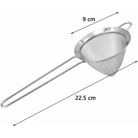 Conical Cocktail Strainer - Fine Cocktail Strainer, Cocktail Strainer, Professional Stainless Steel Fine Cocktail Strainer For Tool Bar Conical, Fine And Conical Mesh ZQYRLAR 2 Conical Cocktail Strainer - Fine Cocktail Strainer, Cocktail Strainer, Professional Stainless Steel Fine Cocktail Strainer For Tool Bar Conical, Fine And Conical Mesh ZQYRLAR - Image 2