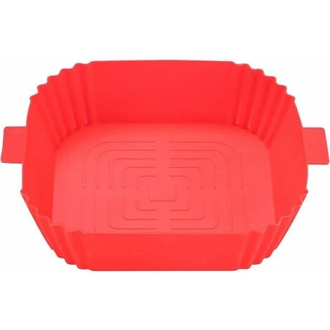 Silicone Air Fryer Basket Air Fryer Silicone Pot Reusable Silicone Basket 19.5cm Air Fryer Essential Accessory For Hot Air Fryer Microwave Frying Pan(Red) ZQYRLAR 1 Silicone Air Fryer Basket Air Fryer Silicone Pot Reusable Silicone Basket 19.5cm Air Fryer Essential Accessory For Hot Air Fryer Microwave Frying Pan(Red) ZQYRLAR