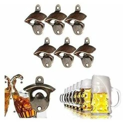 Set Of 6 Rustic Beer Bottles Wall Mounted With Fixing Screws For Chencafe Bar 9 Set Of 6 Rustic Beer Bottles Wall Mounted With Fixing Screws For Chencafe Bar -Small Appliances Store 99032049 5