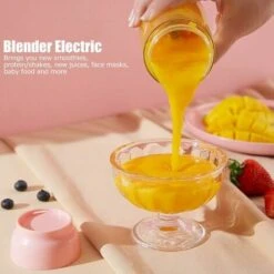 300ml USB Charging Cable, Cordless Blender, Portable Blender With Stainless Steel Blade (Pink) -Small Appliances Store 99516430 4