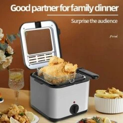2L--3L Mini Electric Deep Fryer, Deep Fryer With Oil, Sight Glass, 1000W -Small Appliances Store 99559041 4